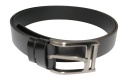 Pasek Skórzany ARUCCE (PL) Skóra Licowa EXTRA 40 mm Klamra Ramkowa "PLATE BUCKLE" CZARNY CLASSIC