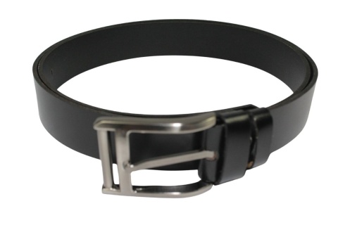Pasek Skórzany ARUCCE (PL) Skóra Licowa EXTRA 40 mm Klamra Ramkowa "PLATE BUCKLE" CZARNY CLASSIC