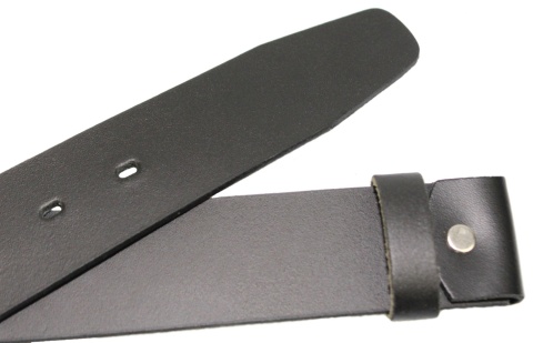 Pasek Skórzany Bez Klamry Arucce (PL) Skóra Naturalna GŁADKI 40 mm CZARNY