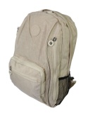Praktyczny Plecak Materiałowy BAG STREET 2212 ECRU  42 x 32 x 13cm 