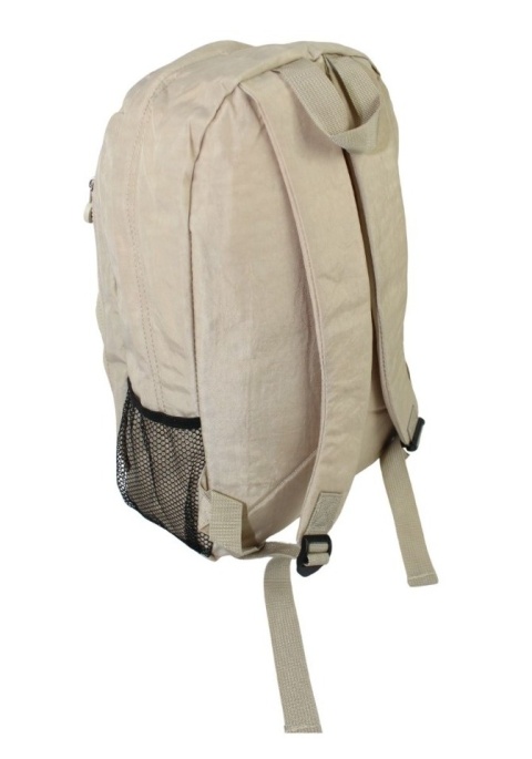 Praktyczny Plecak Materiałowy BAG STREET 2212 ECRU  42 x 32 x 13cm 