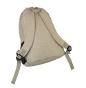 Praktyczny Plecak Materiałowy BAG STREET 2212 ECRU  42 x 32 x 13cm 