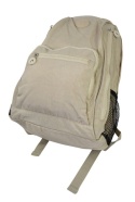 Praktyczny Plecak Materiałowy BAG STREET 2212 ECRU  42 x 32 x 13cm 
