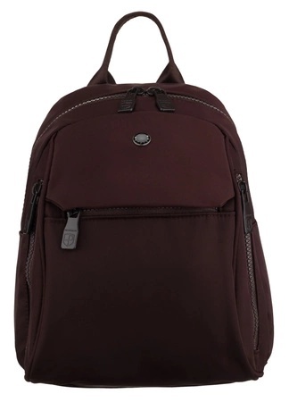 Sportowy Praktyczny I Wygodny Plecak Peterson CPY-07 Z Poliestru CIEMNY-BURGUND 25 x 23 x 12 [cm]