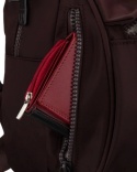 Sportowy Praktyczny I Wygodny Plecak Peterson CPY-07 Z Poliestru CIEMNY-BURGUND 25 x 23 x 12 [cm]