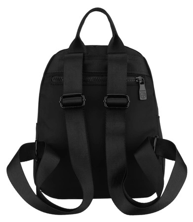 Sportowy Praktyczny I Wygodny Plecak Peterson CPY-07 Z Poliestru CZARNY 25 x 23 x 12 [cm]