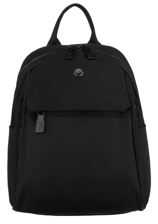 Sportowy Praktyczny I Wygodny Plecak Peterson CPY-07 Z Poliestru CZARNY 25 x 23 x 12 [cm]