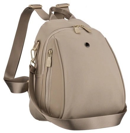 Sportowy Praktyczny I Wygodny Plecak Peterson CPY-08 Z Poliestru ECRU 28 x 25 x 12 [cm]
