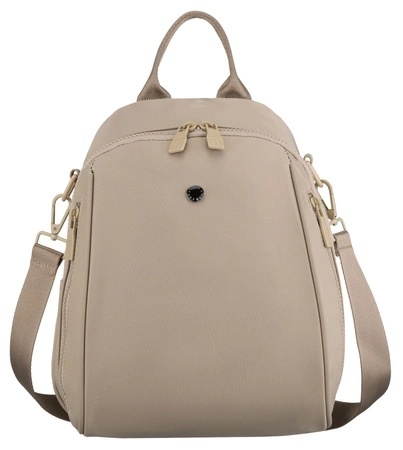 Sportowy Praktyczny I Wygodny Plecak Peterson CPY-08 Z Poliestru ECRU 28 x 25 x 12 [cm]