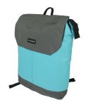 Stylowy i Elegancki Plecak Jennifer Jones 4098 SZARO - NIEBIESKI 40 x 35 x 12 [cm]