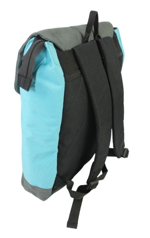 Stylowy i Elegancki Plecak Jennifer Jones 4098 SZARO - NIEBIESKI 40 x 35 x 12 [cm]