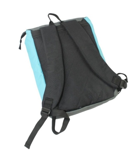 Stylowy i Elegancki Plecak Jennifer Jones 4098 SZARO - NIEBIESKI 40 x 35 x 12 [cm]
