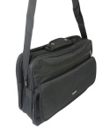 Torba Męska Materiałowa Peterson (PL) Pozioma Duża PTN-R-6528 CZARNY 40 x 30 x 16 [cm]