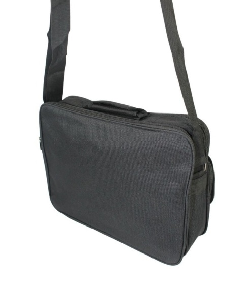 Torba Męska Materiałowa Peterson (PL) Pozioma Duża PTN-R-6528 CZARNY 40 x 30 x 16 [cm]