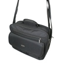 Torba Męska Materiałowa Peterson (PL) Pozioma Średnia PTN-R-6512 CZARNY 36 x 26 x 11 [cm]