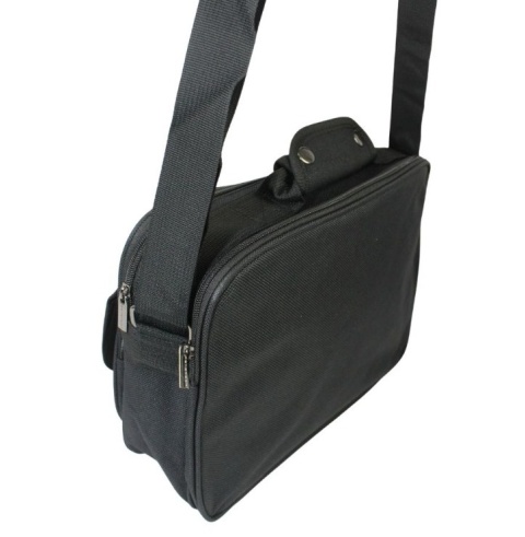 Torba Męska Materiałowa Peterson (PL) Pozioma Średnia PTN-R-6512 CZARNY 36 x 26 x 11 [cm]