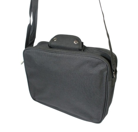 Torba Męska Materiałowa Peterson (PL) Pozioma Średnia PTN-R-6512 CZARNY 36 x 26 x 11 [cm]