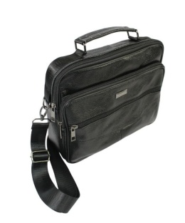 Torba męska ROVICKY CZARNA R-13206-L Pozioma Skóra Naturalana 26 x 22 x 8 [cm]