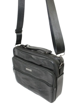 Torba męska ROVICKY CZARNA R-13206-L Pozioma Skóra Naturalana 26 x 22 x 8 [cm]