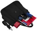 Torebka Damska Shooperka Z Poliestru Peterson (PL) PTN CTY-29 CZARNA 39 x 33 x 15 [cm]