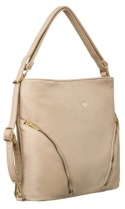 Torebka Z Funkcją Plecaka 2w1 Ze Skóry Włoskiej Ekologicznej Rovicky (PL) R-KP-18-A19 KREMOWA 38 x 32 x 14 [cm]