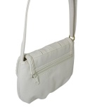 Torebka Ze Skóry Naturalnej Cielęcej Bag Street 3257-2 Listonoszka BIAŁA 24 x 17 x 7 [cm]