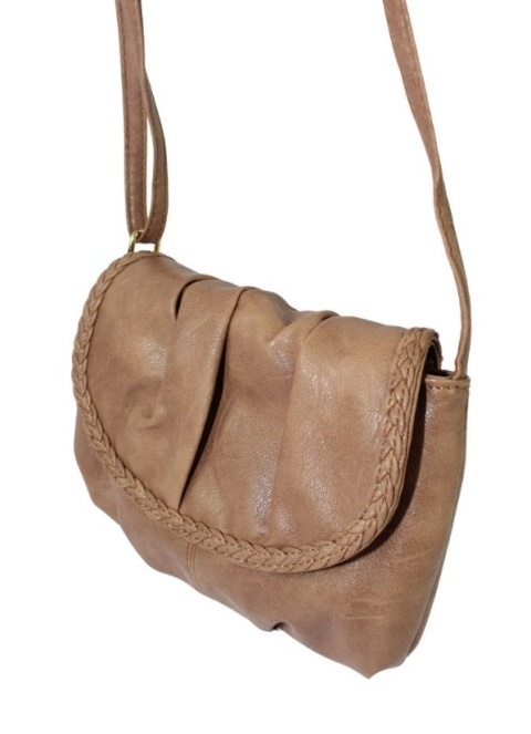 Torebka Ze Skóry Naturalnej Cielęcej Bag Street 3257-2 Listonoszka BRĄZOWA 24 x 17 x 7 [cm]