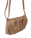 Torebka Ze Skóry Naturalnej Cielęcej Bag Street 3257-2 Listonoszka BRĄZOWA 24 x 17 x 7 [cm]