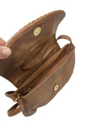 Torebka Ze Skóry Naturalnej Cielęcej Bag Street 3257-2 Listonoszka BRĄZOWA 24 x 17 x 7 [cm]