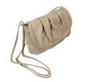 Torebka Ze Skóry Naturalnej Cielęcej Bag Street 3257-2 Listonoszka KREMOWA 24 x 17 x 7 [cm]