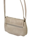 Torebka Ze Skóry Naturalnej Cielęcej Bag Street 3257-2 Listonoszka KREMOWA 24 x 17 x 7 [cm]