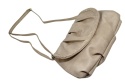 Torebka Ze Skóry Naturalnej Cielęcej Bag Street 3257-2 Listonoszka KREMOWA 24 x 17 x 7 [cm]