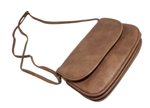 Torebka Ze Skóry Naturalnej Cielęcej Bag Street 835 Listonoszka BRĄZOWA