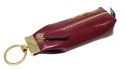 Etui Na Klucze MATO GROSSO Skóra Naturalna Kluczówka Prostokątna Na Jeden Komplet Kluczy BORDOWY LAKIEROWANA 14 x 5,5 x 3,5 [cm]