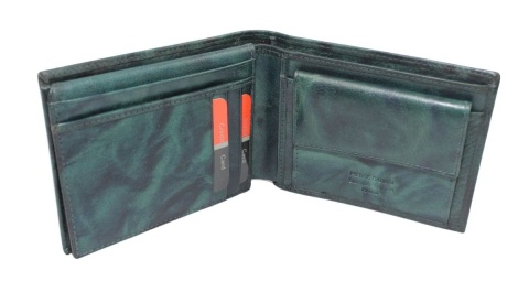 Portfel Męski Skórzany Pierre Cardin Skóra Licowa Poziomy Bez Zapięcia NIEBIESKI RIFD TILAK12 8805 12 x 9,5 x 2 [cm]