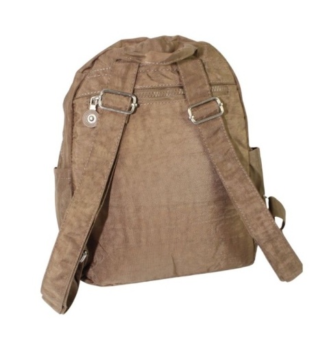 Praktyczny Plecak Wodoodporny Lekki Materiał Kresz BAG STREET 2266 BRĄZOWY 30 x 24 x 13 [cm]