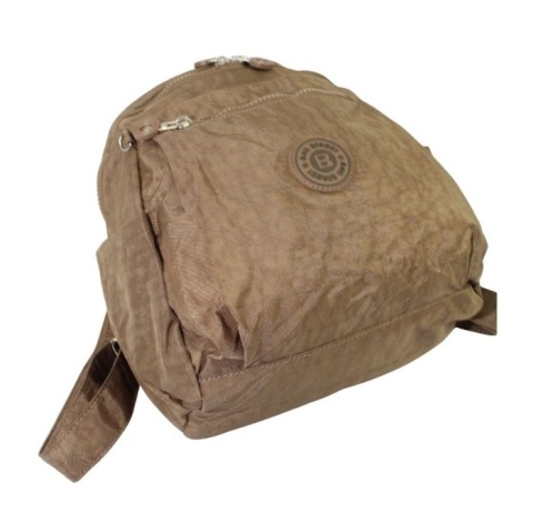 Praktyczny Plecak Wodoodporny Lekki Materiał Kresz BAG STREET 2266 BRĄZOWY 30 x 24 x 13 [cm]