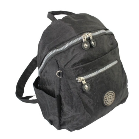 Praktyczny Plecak Wodoodporny Lekki Materiał Kresz BAG STREET 2266 CZARNY 30 x 24 x 13 [cm]