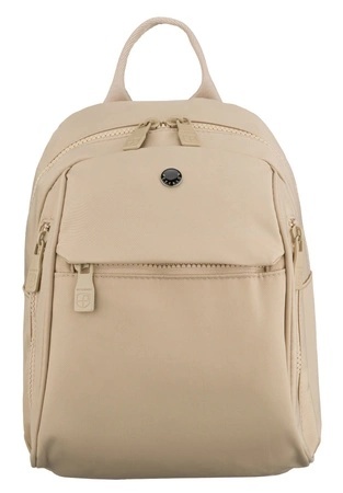 Sportowy Praktyczny I Wygodny Plecak Peterson CPY-07 Z Poliestru ECRU 25 x 23 x 12 [cm]
