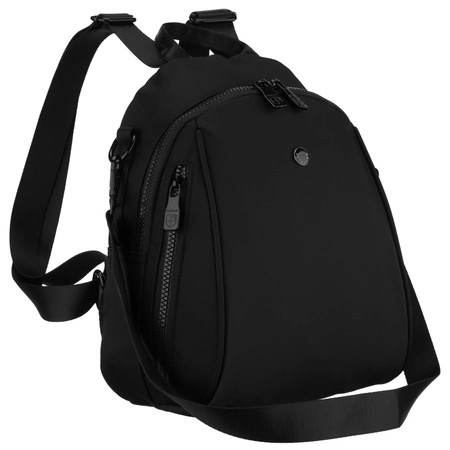 Sportowy Praktyczny I Wygodny Plecak Peterson CPY-08 Z Poliestru CZARNY 28 x 25 x 12 [cm]