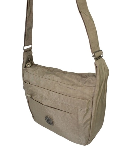 Stylowa Pozioma Torba Duża Na Ramię Bag Street NR 2264 BEŻOWY 33 x 26 x 13 [cm]