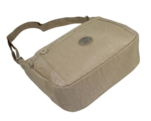 Stylowa Pozioma Torba Duża Na Ramię Bag Street NR 2264 BEŻOWY 33 x 26 x 13 [cm]