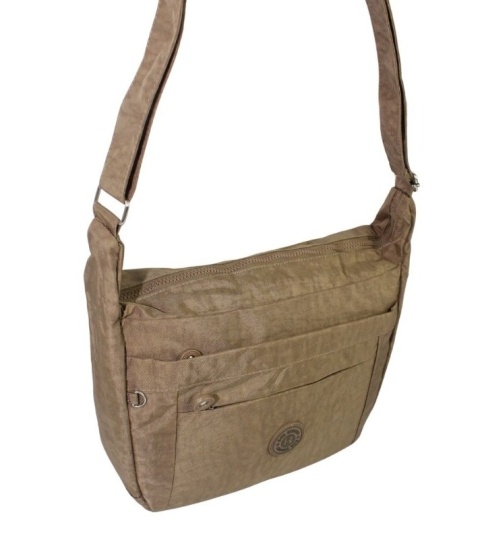 Stylowa Pozioma Torba Duża Na Ramię Bag Street NR 2264 BRĄZOWA 33 x 26 x 13 [cm]