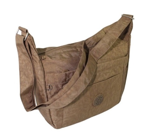 Stylowa Pozioma Torba Duża Na Ramię Bag Street NR 2264 BRĄZOWA 33 x 26 x 13 [cm]
