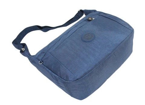 Stylowa Pozioma Torba Duża Na Ramię Bag Street NR 2264 GRANATOWY 33 x 26 x 13 [cm]