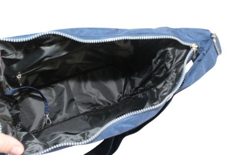 Stylowa Pozioma Torba Duża Na Ramię Bag Street NR 2264 GRANATOWY 33 x 26 x 13 [cm]