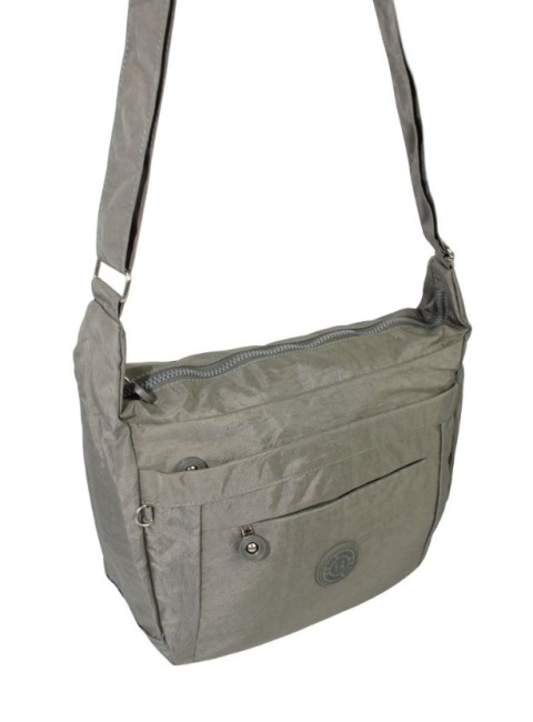 Stylowa Pozioma Torba Duża Na Ramię Bag Street NR 2264 SZARY 33 x 26 x 13 [cm]