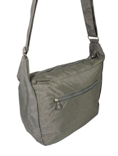 Stylowa Pozioma Torba Duża Na Ramię Bag Street NR 2264 SZARY 33 x 26 x 13 [cm]