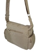 Stylowa Pozioma Torba Średnia Na Ramię Bag Street NR 2222 BEŻOWA 30 x 25 x 10 [cm]
