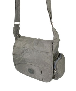 Stylowa Pozioma Torba Średnia Na Ramię Bag Street NR 2222 SZARA 30 x 25 x 10 [cm]